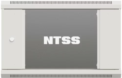 Шкаф коммутационный NTSS Премиум (NTSS-W15U6045GS-2) настенный 15U 600x450мм пер.дв.стекл 60кг серый 365мм 27кг 220град. 770мм IP20 сталь