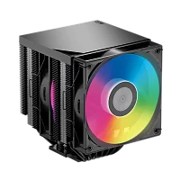 Кулер для процессора/ CPU Cooler PCCooler RT720 TC ARGB BK (270W, 4-pin PWM, 157.5mm, Al/Cu, 7x6mm, ARGB, 2x120mm, 73.32CFM, 34.9dBA, 2200RPM, S: 1851/1700/1200/115X, AM5/AM4, black)