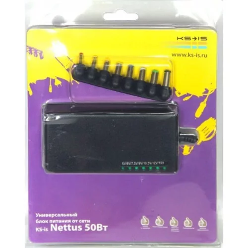 KS-is KS-179 (Универсальный блок питания 50Вт KS-is Nettus для нетбуков от электрической сети) фото 3