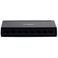 *Коммутатор DAHUA DH-PFS3008-8GT-L 8-портовый гигабитный неуправляемый коммутатор, 8xRJ45 1Gb, коммутаця 16 Гбит/ с, MAC-таблица 2K, пластик
