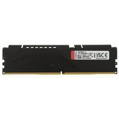 Модуль памяти Kingston 16GB DDR5 5600 DIMM FURY Beast XMP Gaming Memory KF556C40BB-16WP Non-ECC, CL40, 1.25V фото 2
