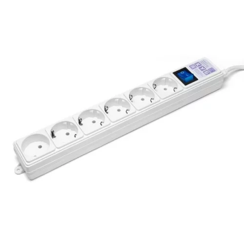 *Сетевой фильтр PowerCube (SPG(5+1)-16B-0,5M) 6 розеток, 0,5 м,16А/3,5кВт, белый (SPG(5+1)-16B-0,5М)