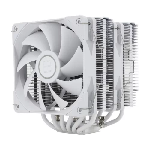 Кулер для процессора/ CPU Cooler Thermalright Peerless Assassin 120 White (4-pin PWM, 157mm, Ni/CU, 6x6mm, 2x120mm, 66.17CFM, 25.6dBA, 1550RPM, S: 1700, 1200, 20XX, 115X, AM5, AM4) (PA120-WHITE)
