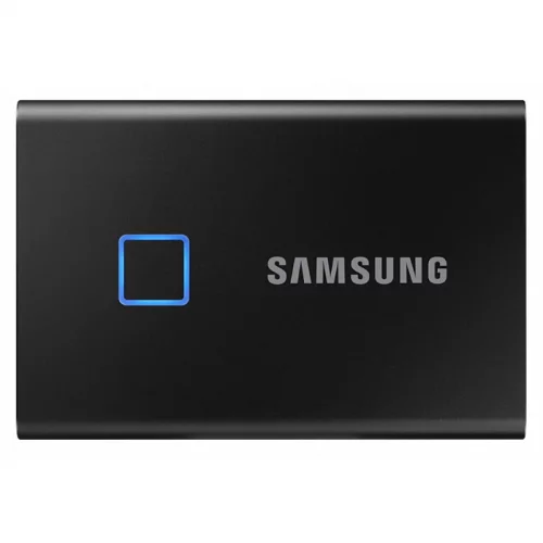 Внешние HDD и SSD/ Samsung External SSD T7 Touch, 2000GB, Touch ID, Type-C, USB 3.2 Gen2, R/W 1050/1000MB/s, 85x57x8mm, Black (12 мес.) (MU-PC2T0K/WW) фото 4
