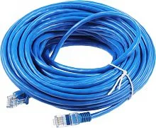 Патч-корд Premier PP12-15M/ B 1000Гбит/ с UTP 4 пары cat5E CCA molded 15м синий RJ-45 (m)-RJ-45 (m) (PP12-15M/B)