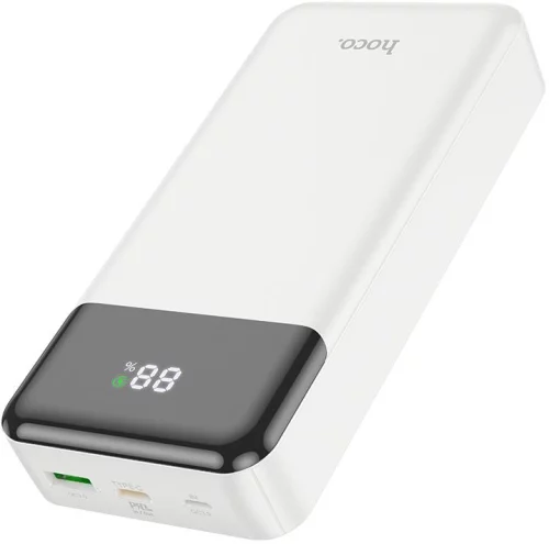 Мобильный аккумулятор Hoco J102A Cool figure 20000mAh QC/ PD 20W 5A USB-A/ USB-C белый (J102A COOL FIGURE WHITE) фото 2