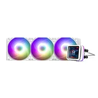 Zalman CPU Liquid Cooler 360mm, ARGB, LCD Display, white (ALPHA2 DS A36 WHITE)