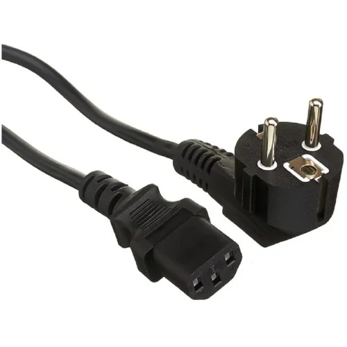 Exegate EX297784RUS Кабель питания Power PC-1,8P (Евровилка угловая Schuko-]C13, VDE-250V-3*1.0mm2, медь, черный, 16A, 1.8м)