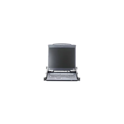 16-портовый IP KVM-переключатель с ЖК-дисплеем Slideaway/ ATEN/ SINGLE RAIL 16P PS/ 2-USB LCDKVMP 17INCH WIH IP (CL5716IMR)