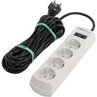 Сетевой фильтр Pilot Mini 4 розетки (евро с заземлением), 10А/2.2кВа, автомат, 7 м/ Surge protector Pilot Mini 4 euro outlets, 10A / 2.2kVt, automatic circuit-breaker, 7 m (PILOT MINI 7M)