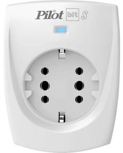 Сетевой фильтр ZIS PILOT BIT S, 1 розетка, 16А/ 3,5кВт, св.серый