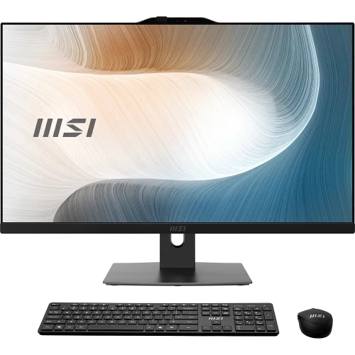 Моноблок MSI Modern AM272P 1M AiO 27 FHD(1920x1080)IPS AG Non-touch, Core i5-120U (1.4GHz), 16GB DDR5(1x16GB),512GB SSD M.2,WiFi,BT,camera,WirelessKB&mouse Eng/ Rus,NoOS,1y war-ty,Black (9S6-AF8231-1467)