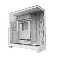 Корпус без блока питания/ Case NZXT H9 Flow (2025), Midi-Tower, TG, 3x140mm + 1x120mm, 2xUSB-A 3.2 + 1xUSB-C 3.2, E-ATX, ATX, mATX, mITX White (CM-H92FW-01)