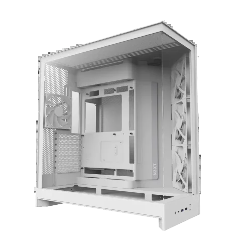 Корпус без блока питания/ Case NZXT H9 Flow (2025), Midi-Tower, TG, 3x140mm + 1x120mm, 2xUSB-A 3.2 + 1xUSB-C 3.2, E-ATX, ATX, mATX, mITX White (CM-H92FW-01)