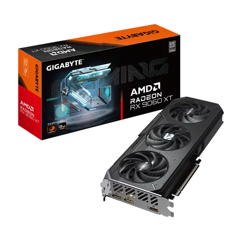 Видеокарта Gigabyte RX9060XT GAMING 8GB GDDR6 128bit 2xDP HDMI 3FAN RTL (GV-R9060XTGAMING-8GD)