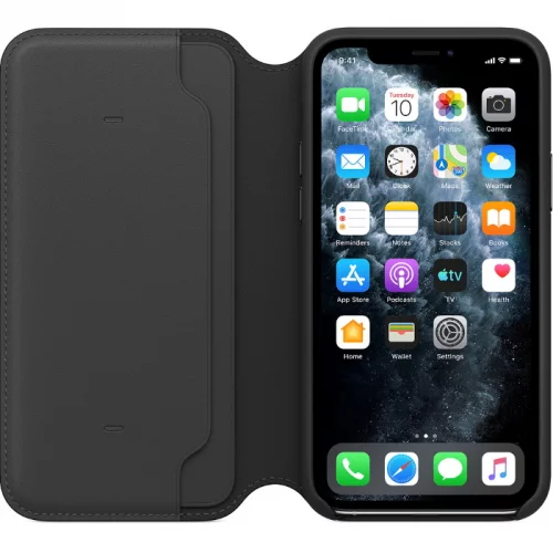 Чехол Apple для iPhone 11 Pro Leather Folio кожанный черный (MX062ZM/A) фото 3