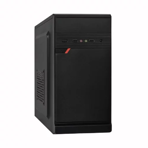 Exegate EX286394RUS Корпус Minitower ExeGate BAA-106-500W-8 (mATX, БП AA500 с вент. 8см, 2*USB, аудио, черный)