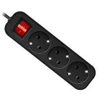 Defender Удлинитель G330 3.0 м, 3 розетки [99334] выключатель, с заземлением