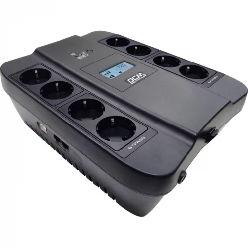 ИБП SPD-1100U LCD, линейно-интерактивный, цифровой дисплей, 1100 ВA, 605 Вт, 4 евророзетки с резервным питанием, 4 евророзетки с фильтрацие? (SPD-1100U LCD USB)