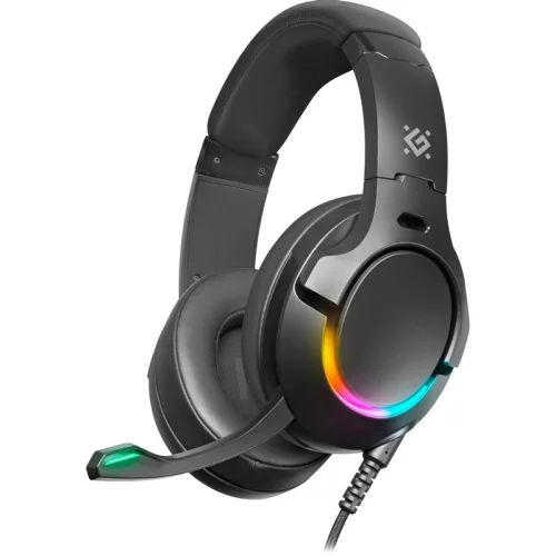 DEFENDER GALAXY PRO черная Игровая гарнитура (7.1, 50 мм, USB, RGB подсветка) (64571)