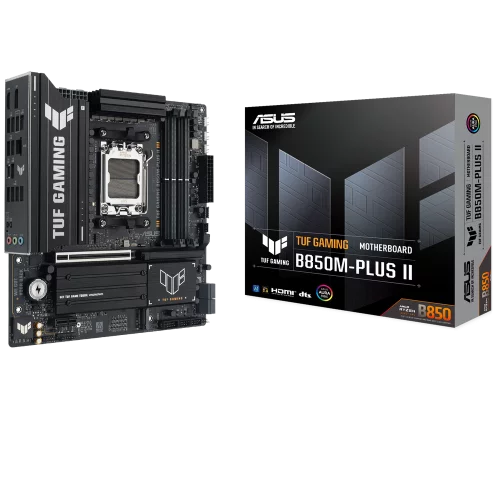 Материнская плата ASUS TUF GAMING B850M-PLUS II AM5 mATX 4хDDR5 PCIEx16 PCIEx1 USB-C DP HDMI 3xM.2 2.5GLAN (90MB1MT0-M0EAY0)