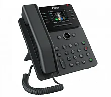 SIP-Телефон Fanvil V62G (Замена X303G), 12 SIP-акк., 2,8", 320x240 Цвет. экран, POE, БП в комп., 2x1 Gbps, Чёрный (V62G#TRL)