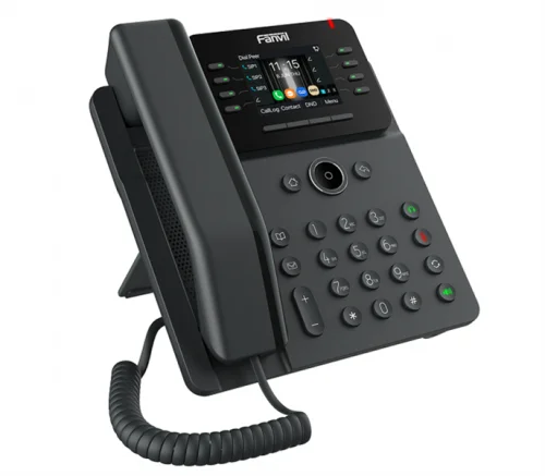 SIP-Телефон Fanvil V62G (Замена X303G), 12 SIP-акк., 2,8, 320x240 Цвет. экран, POE, БП в комп., 2x1 Gbps, Чёрный (V62G#TRL)