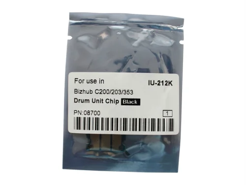 Чипы Чип драм-юнита для KONICA MINOLTA Bizhub C200/C200E/C203/C253/C353 (CET) Black, (WW), 120000 стр., (унив.), CET8700
