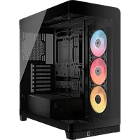 Корпус без блока питания/ Case Corsair Frame 4500X RS-R ARGB, Midi-Tower, TG, 3x120mm ARGB reverse fans, 2xUSB-A 3.2, 1xUSB 3.2 Type-C, E-ATX, ATX, mATX, mITX Black (CC-9011314-WW)