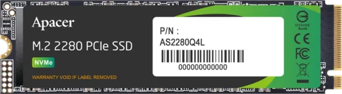 Apacer SSD AS2280Q4L 2TB M.2 2280 PCIe Gen4x4, R3600/ W2800 Mb/ s, 3D NAND, MTBF 1.5M, NVMe 1.4, 1200TBW, Retail, 3 years (AP2TBAS2280Q4L-1)