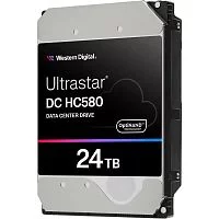 Жесткий диск серверный Western Digital 3.5" 24TB WD Ultrastar DC HC580 WUH722422ALE6L4 SATA 6Gb/s, 7200rpm, 512MB, 512e/4Kn