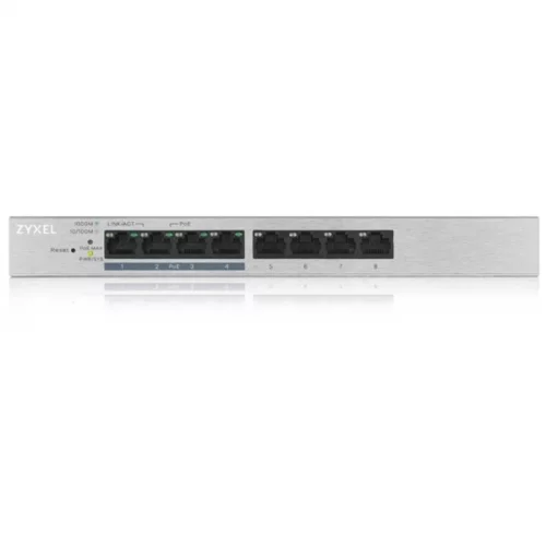 Коммутатор/ ZYXEL GS1200-8HP v2, 8xGE (4xPoE +), desktop, silent, with support for VLAN, IGMP, QoS and Link Aggregation, PoE budget 60 W (GS1200-8HPV2-EU0101F) фото 2