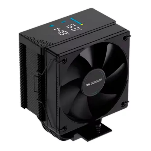 Вентилятор для процессора Coolleo CPU Cooler CL- B40S-DIG BK V2 Intel: LGA 115X/ 1200/ 1700/ 1851 AMD: AM4/ AM5 200W TDP (CL-B40S-DIG-BK-V2)
