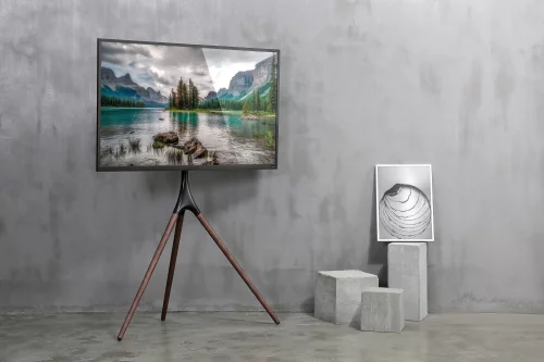 Подставка для телевизора Cactus CS-ST1246BKWN черный/орех 45-65 макс.32кг напольный фото 10