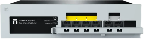 Коммутатор Netis ST106PDI-2-65 (L2) 6x100Мбит/с 4PoE 65W неуправляемый