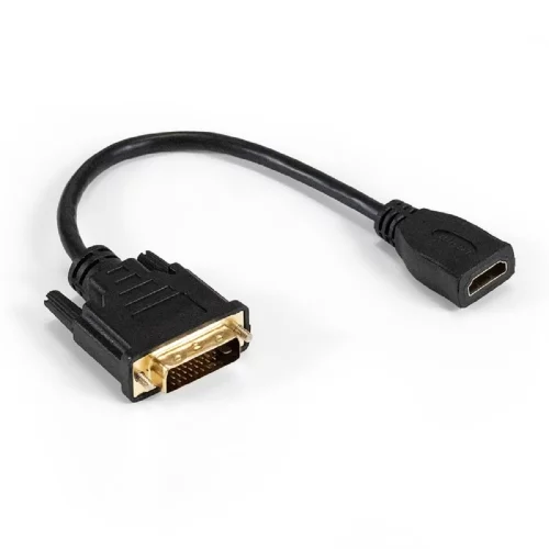 Exegate EX294675RUS Кабель HDMI-DVI-D ExeGate EX-CC-HDMIF-DVIM-0.15 (19F/ 25M, 0,15м, позолоченные контакты)