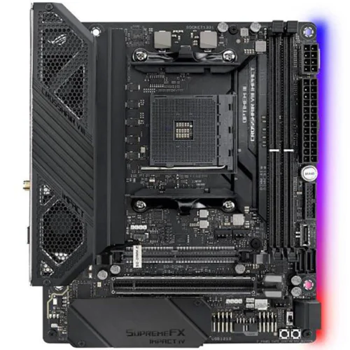 ROG CROSSHAIR VIII IMPACT X570 AM4 mini-DTX 2xDDR4 PCIEx16 2xM.2 GLAN WIFI RTL {6} (90MB11Q0-M0EAY0) фото 5