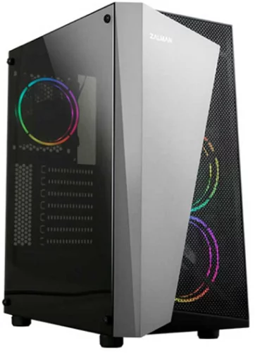 Корпус ZALMAN S4 Plus, ATX, BLACK, WINDOW, 2x3.5