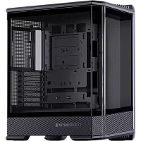 Корпус без блока питания/ Case JONSBO D400, Midi-Tower, TG, no fan, 2xUSB-A 3.0 + 1xUSB-C 3.2, ATX, mATX, mITX Black (D400 BLACK)