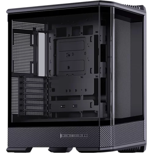 Корпус без блока питания/ Case JONSBO D400, Midi-Tower, TG, no fan, 2xUSB-A 3.0 + 1xUSB-C 3.2, ATX, mATX, mITX Black (D400 BLACK)