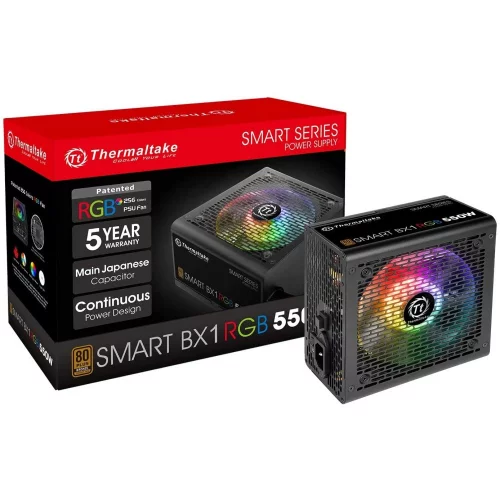 Блок питания Thermaltake Smart BX1 RGB 550W (PS-SPR-0550NHSABE-1) фото 6