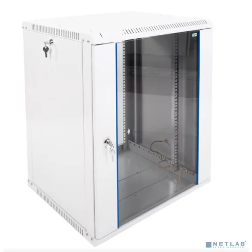ЦМО Шкаф телекоммуникационный настенный разборный 15U (600х520) дверь стекло,цвет черный (ШРН-Э-15.500-9005) (1 коробка)