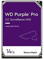Жесткий диск/ HDD WD SATA3 14Tb Purple 7200 512Mb 1 year warranty (replacement WD141PURP, WD140PURZ) (WD142PURP)