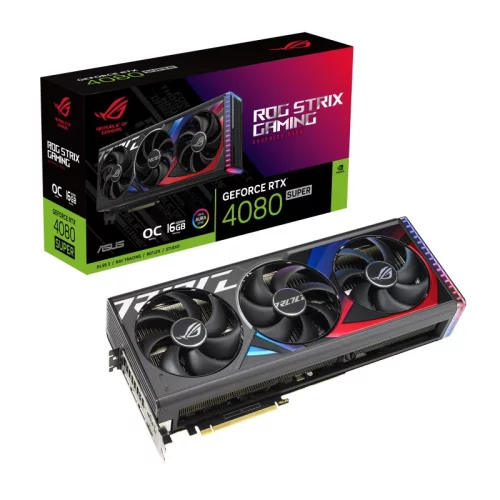 Видеокарта/ VGA ASUS NVIDIA GeForce ROG-STRIX-RTX4080S-O16G-GAMING 16GB, GDDR6X/256-bit, 2xHDMI 2.1a, 3xDP, 3.5-slot 90YV0KB0-M0NA00