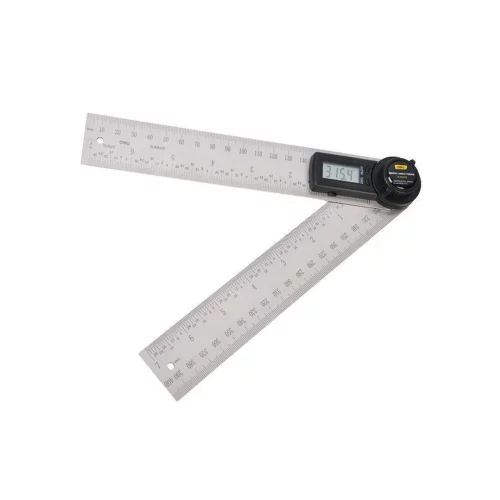 Угломер электронный Deli DL305200 200/400мм, диапазон 0-360 град., нержавеющая сталь