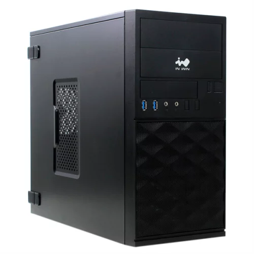 Mini Tower InWin EFS052 Black ______ U3*2+A(HD) + front fan holder + Screwless mATX (без блока питания) (6184502)