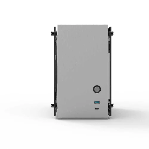 ZALMAN M2 MINI, MITX, ALUMINIUM, SILVER, WINDOWx2, RISER CARD, 2x3.5