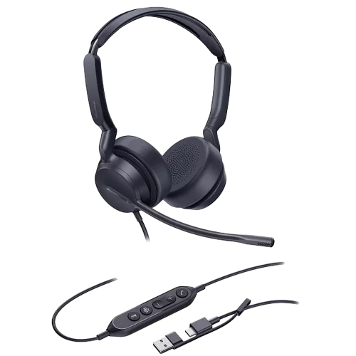 Гарнитура проводная/ Yealink UH42 Dual UC USB-C/A [1308215]