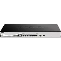 Коммутатор/ DXS-1210-10TS Smart L2+ Switch 8x10GBase-T, 2x10GBase-X SFP+, CLI, RJ45 Console (DXS-1210-10TS/B1A)
