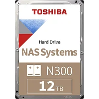 Жесткий диск/ HDD Toshiba N300 NAS SATA3 3.5" 12TB 7200 512Mb 6Gb/ s 1 year warranty (HDWG51CUZSVA)